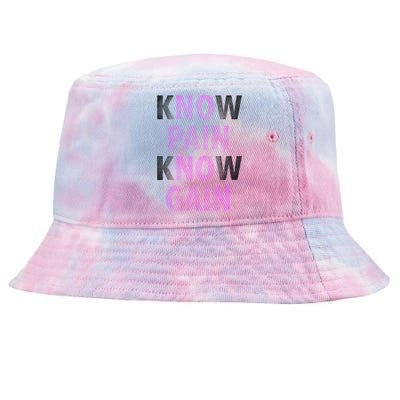 Trendy No Pain No Gain Cool Gift Tie-Dyed Bucket Hat