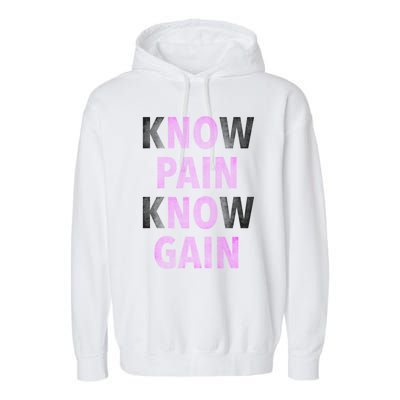 Trendy No Pain No Gain Cool Gift Garment-Dyed Fleece Hoodie