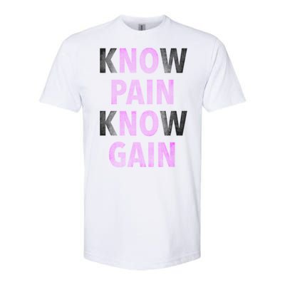 Trendy No Pain No Gain Cool Gift Softstyle CVC T-Shirt