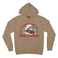 Train North Pole P.O.L.A.R E.X.P.R.E.S.S All Abroad Christmas Hoodie