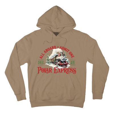 Train North Pole P.O.L.A.R E.X.P.R.E.S.S All Abroad Christmas Hoodie