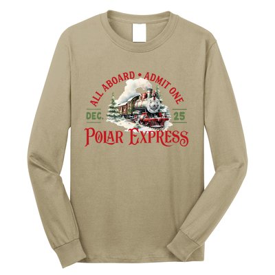 Train North Pole P.O.L.A.R E.X.P.R.E.S.S All Abroad Christmas Long Sleeve Shirt