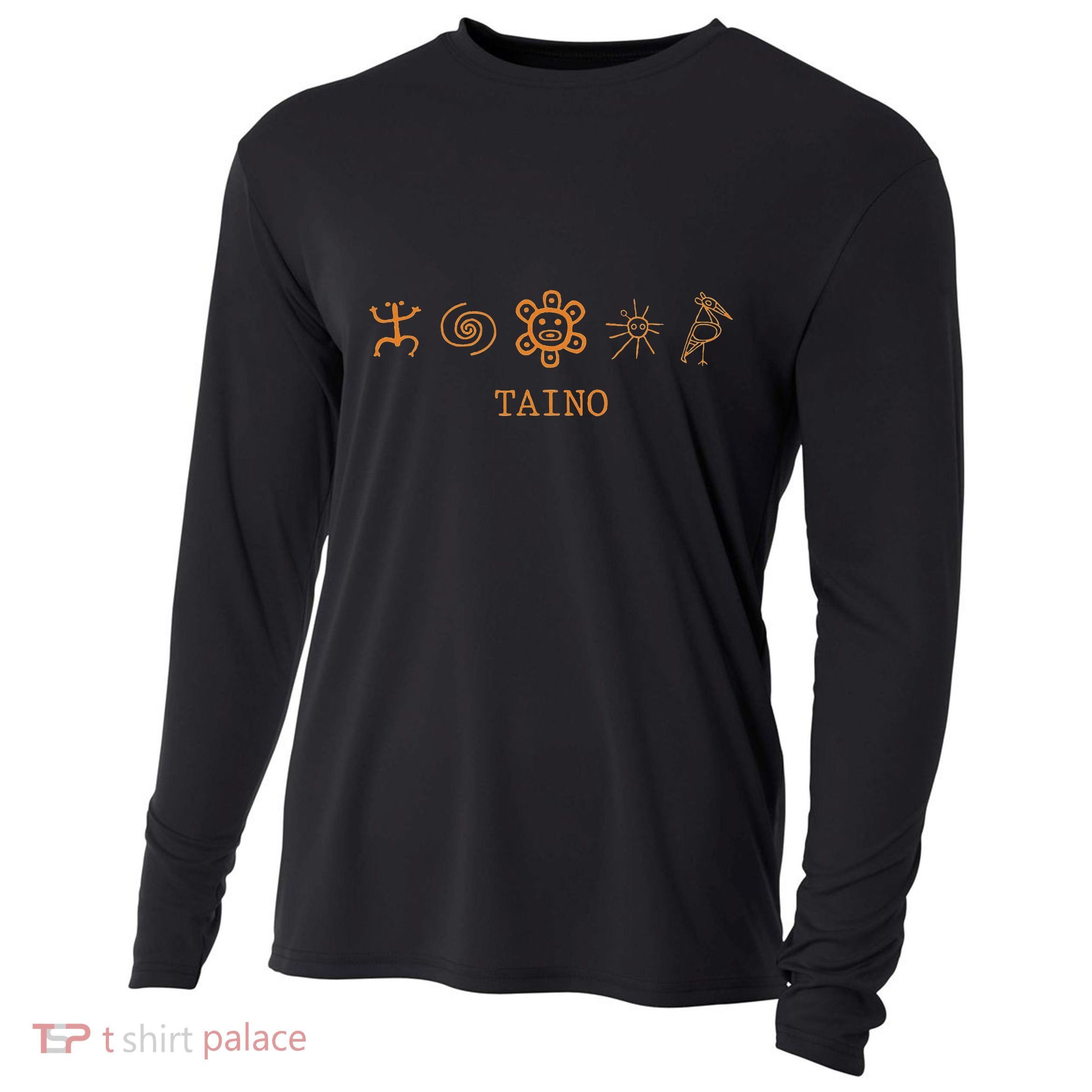 Taino Nation Puerto Rican Boricua Taino Cooling Performance Long Sleeve Crew