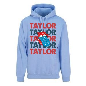 Taylor Name Personalized American 4th Of July Patriotic Unisex Surf Hoodie