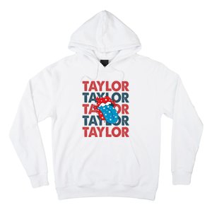 Taylor Name Personalized American 4th Of July Patriotic Hoodie