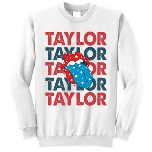 Taylor Name Personalized American 4th Of July Patriotic Sweatshirt