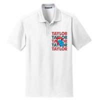 Taylor Name Personalized American 4th Of July Patriotic Dry Zone Grid Polo