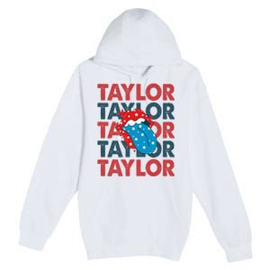 Taylor Name Personalized American 4th Of July Patriotic Premium Pullover Hoodie