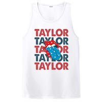 Taylor Name Personalized American 4th Of July Patriotic PosiCharge Competitor Tank