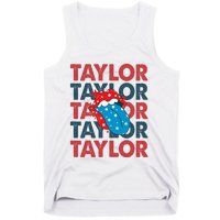 Taylor Name Personalized American 4th Of July Patriotic Tank Top