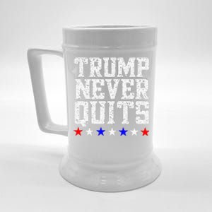 Trump Never Quits Beer Stein