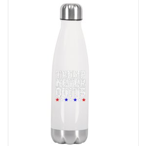 Trump Never Quits Stainless Steel Insulated Water Bottle