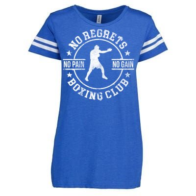 Trendy No Regrets Boxing Club No Pain No Gain Gym Gift Enza Ladies Jersey Football T-Shirt