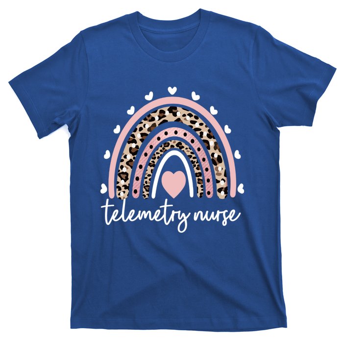 Telemetry Nurse Rainbow Rn Telemetry Unit Telemetry Nursing Gift T-Shirt