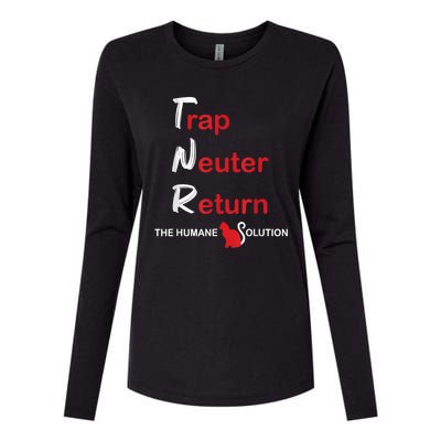 Trap Neuter Return The Humane Solution Womens Cotton Relaxed Long Sleeve T-Shirt