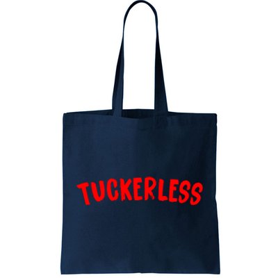 Tuckerless Novikov Red Logo Tote Bag