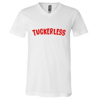 Tuckerless Novikov Red Logo V-Neck T-Shirt