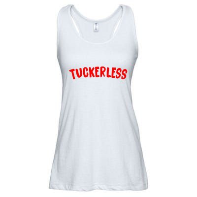 Tuckerless Novikov Red Logo Ladies Essential Flowy Tank