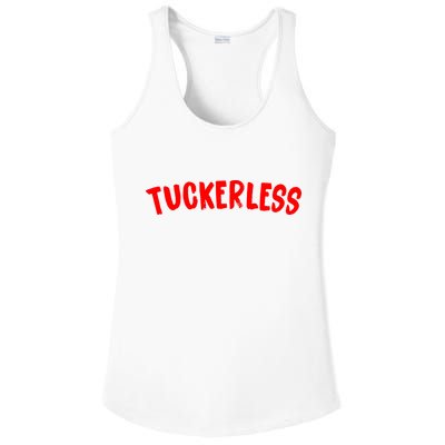 Tuckerless Novikov Red Logo Ladies PosiCharge Competitor Racerback Tank