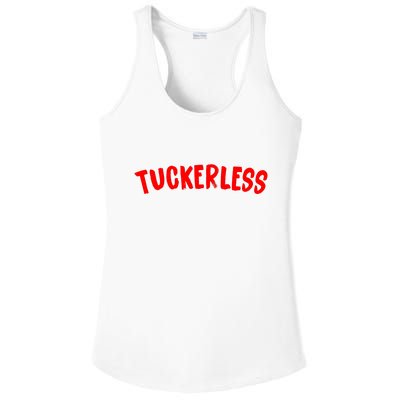 Tuckerless Novikov Red Logo Ladies PosiCharge Competitor Racerback Tank