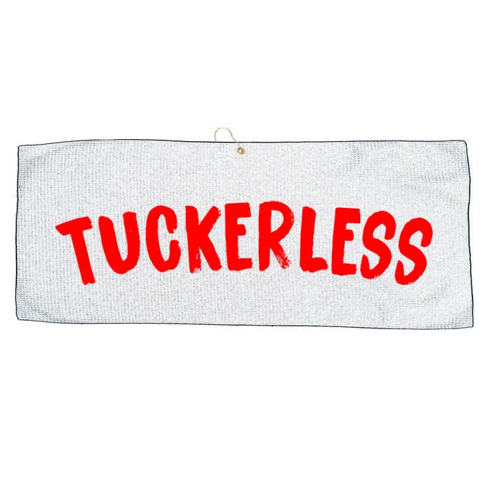 Tuckerless Novikov Red Logo Large Microfiber Waffle Golf Towel