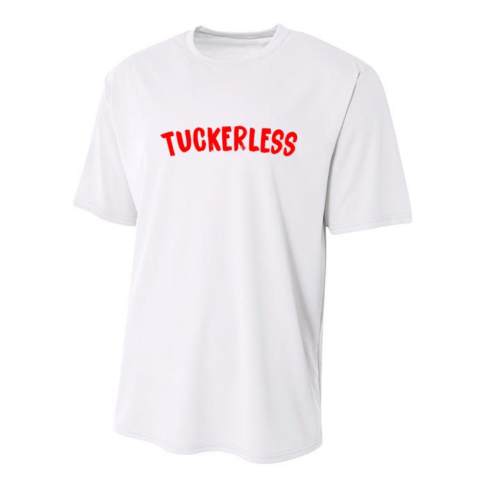 Tuckerless Novikov Red Logo Youth Performance Sprint T-Shirt