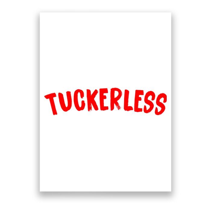 Tuckerless Novikov Red Logo Poster