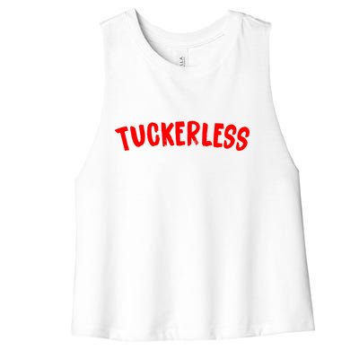 Tuckerless Novikov Red Logo Women's Racerback Cropped Tank