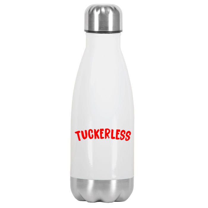 Tuckerless Novikov Red Logo Stainless Steel Insulated Water Bottle