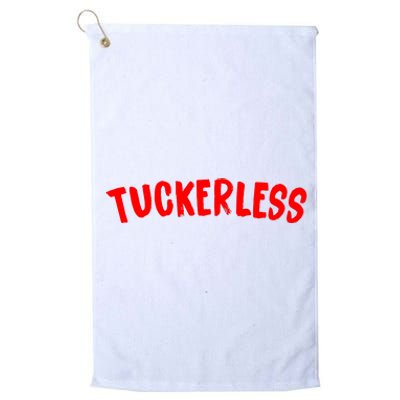 Tuckerless Novikov Red Logo Platinum Collection Golf Towel