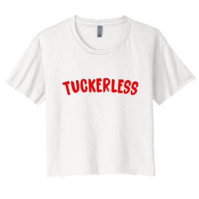 Tuckerless Novikov Red Logo Women's Crop Top Tee