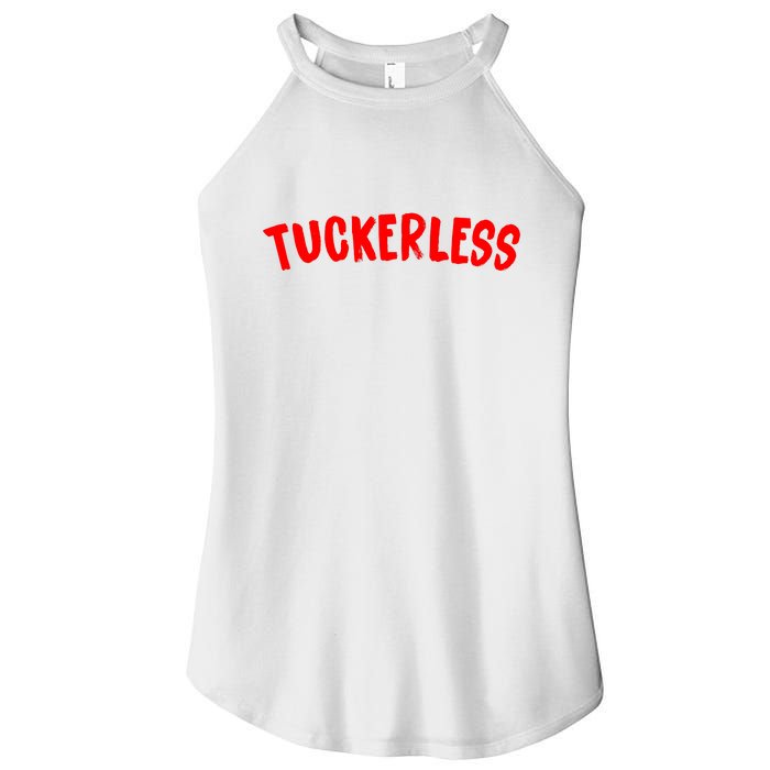 Tuckerless Novikov Red Logo Women's Perfect Tri Rocker Tank