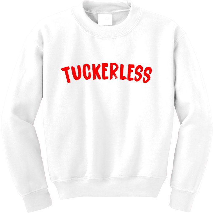 Tuckerless Novikov Red Logo Kids Sweatshirt