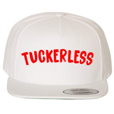 Tuckerless Novikov Red Logo Wool Snapback Cap