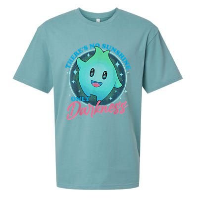 Theres No Sunshine Only Darkness Lumalee Luma Star Cute Game Lover Sueded Cloud Jersey T-Shirt