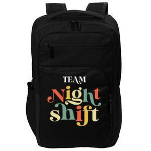 TEAM Night Shift Nurse ICU Nurse Team Critical Care Trauma Impact Tech Backpack