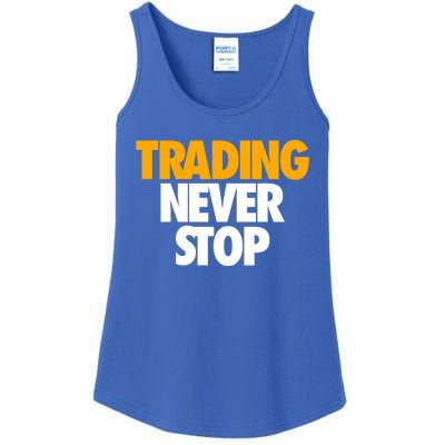 Trading Never Stop Cryptocurrency Gift Ladies Essential Tank