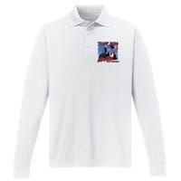 Trump Never Stop Fighting Trump Assassination Performance Long Sleeve Polo