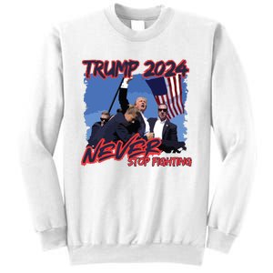 Trump Never Stop Fighting Trump Assassination Sweatshirt