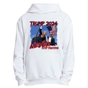 Trump Never Stop Fighting Trump Assassination Urban Pullover Hoodie