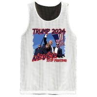 Trump Never Stop Fighting Trump Assassination Mesh Reversible Basketball Jersey Tank