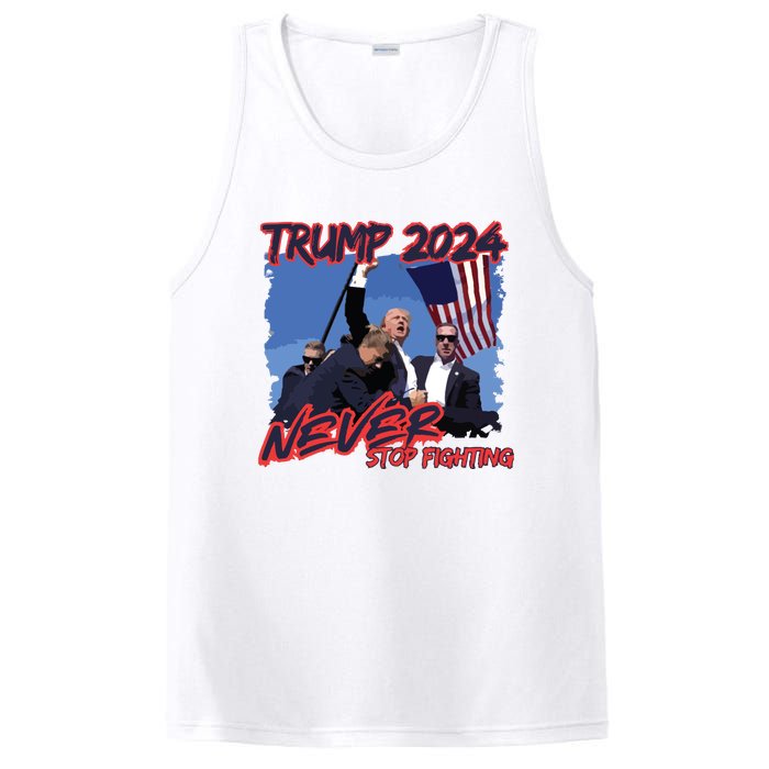 Trump Never Stop Fighting Trump Assassination PosiCharge Competitor Tank