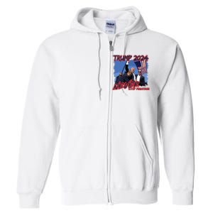 Trump Never Stop Fighting Trump Assassination Full Zip Hoodie