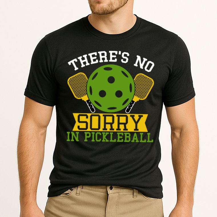 There's No Sorry In Pickleball Gift For Pickleball Team Performance Shirt