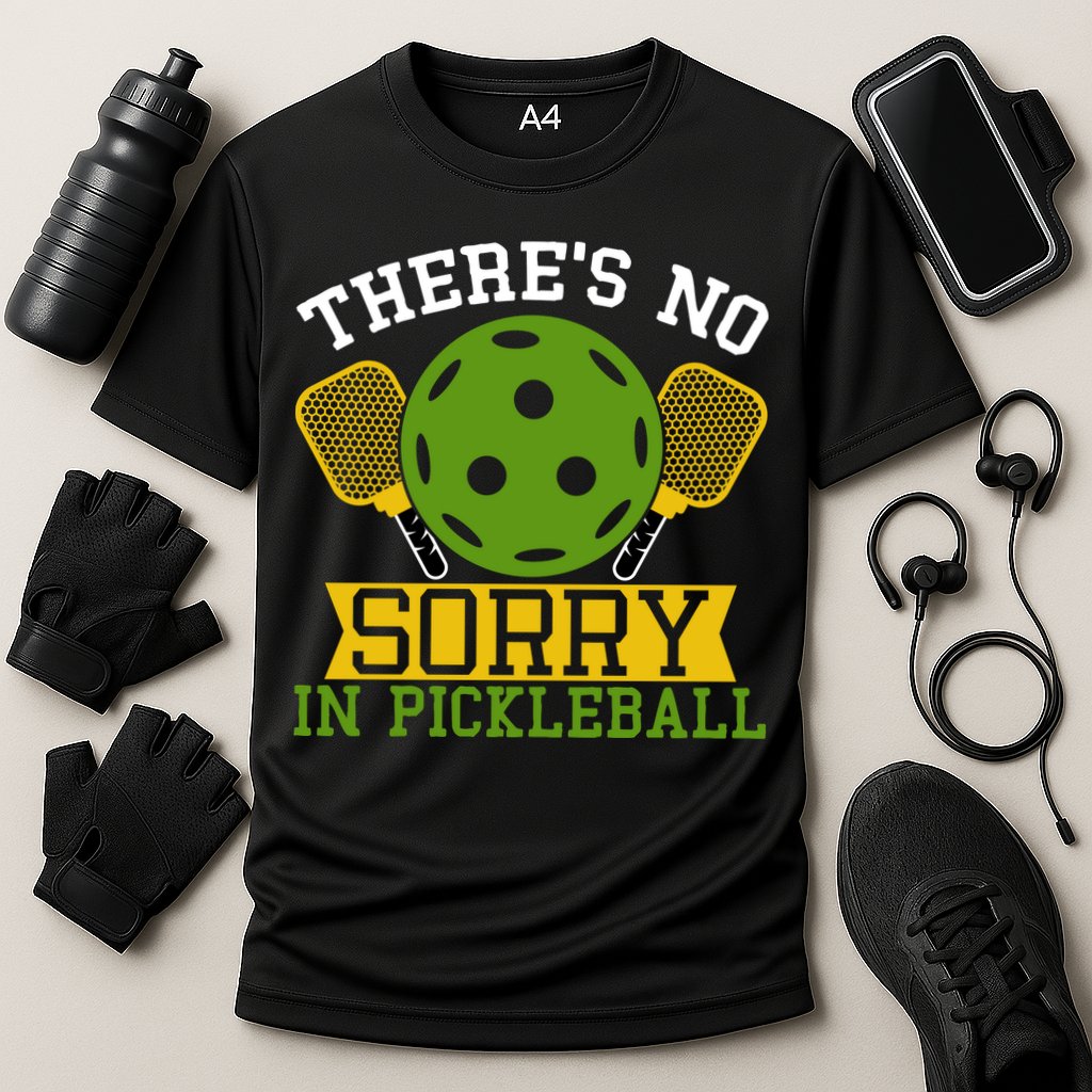 There's No Sorry In Pickleball Gift For Pickleball Team Performance Shirt
