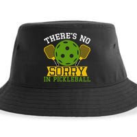 There's No Sorry In Pickleball Gift For Pickleball Team Sustainable Bucket Hat