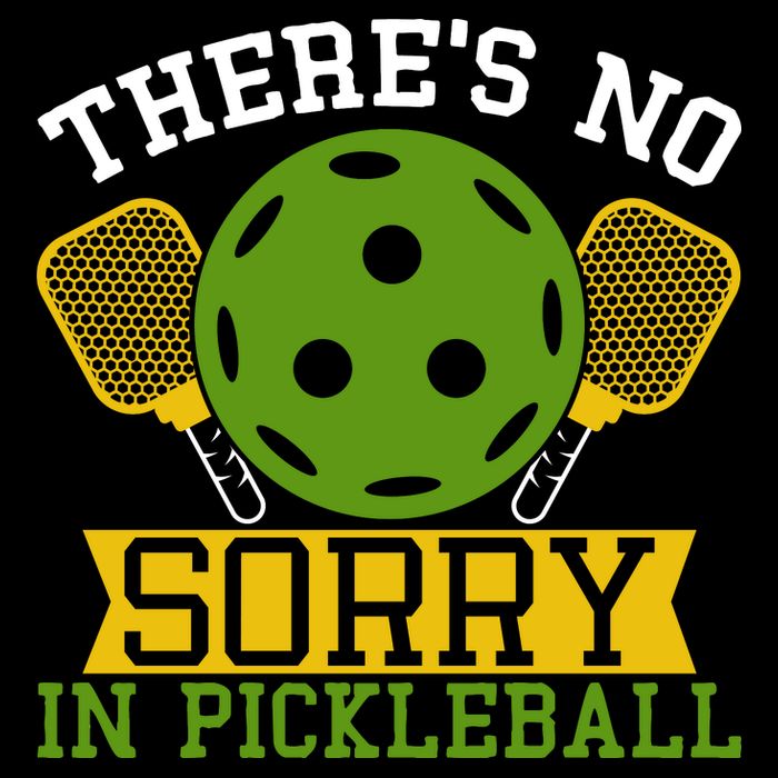 There's No Sorry In Pickleball Gift For Pickleball Team Drawstring Bag