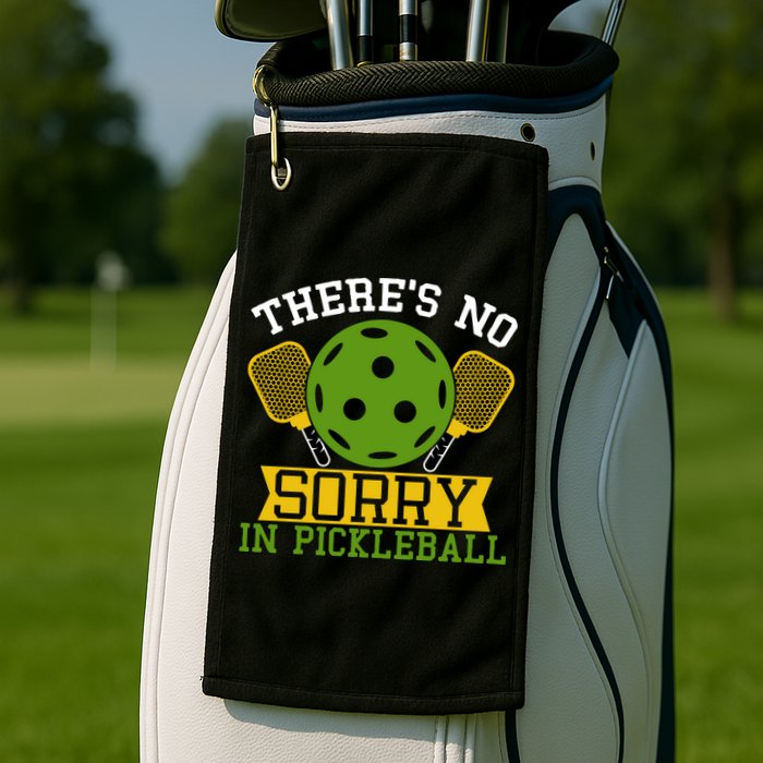 There's No Sorry In Pickleball Gift For Pickleball Team Golf Towel