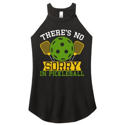 There's No Sorry In Pickleball Gift For Pickleball Team Women's Perfect Tri Rocker Tank