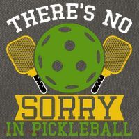 There's No Sorry In Pickleball Gift For Pickleball Team Cotton Canvas Backpack